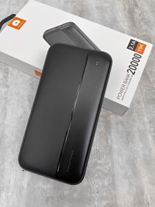 Потужний PowerBank WUW Y94 20000 mAh / Портативний зовнішній акумулятор чорний