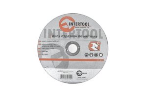 Диск відрізний по металу Intertool - 180 х 2,0 х 22,2 мм 10 шт.