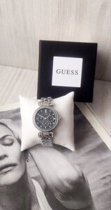 Наручний жіночий годинник Guess silver_black