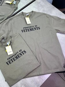 Футболка хакі Vetements Property f652 в Києві от компании Elektromax