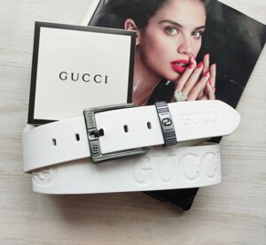 Шкіряний білий ремінь Gucci в Києві от компании Elektromax