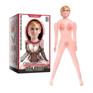 Лялька для сексу Lovey-dovey Inflatable Sex Doll Silicone breasts в Києві от компании Elektromax