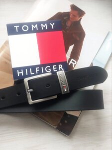 Шкіряний ремінь Tommy Hilfiger black в Києві от компании Elektromax