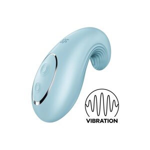 Вібратор Satisfyer Dipping Delight Light Blue, 2 мотори, гнучкий кінчик в Києві от компании Elektromax