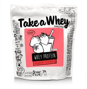 Take-a-whey whey protein 907 г протеїн (полуничний мілкшейк)