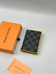 Кардхолдер-книжка Louis Vuitton сірий k294