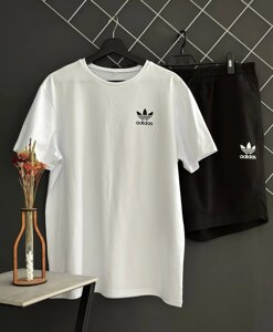 Шорти Adidas білий лого + футболка Adidas біла RD181/RD212 в Києві от компании Elektromax