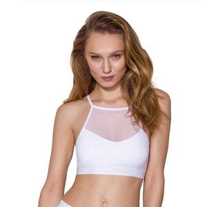 Спортивний топ з прозорою вставкою Passion PS006 TOP XL, white в Києві от компании Elektromax