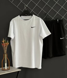 Шорти Nike білий лого + футболка Nike біла RD172/RD206 в Києві от компании Elektromax