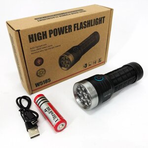 Ліхтарик компактний PLD W5185-8XHP360, Високоякісний ліхтарик, Довговічний світлодіодний ліхтар в Києві от компании Elektromax