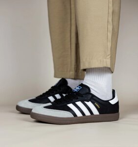 Жіночі кросівки Adidas Samba black white