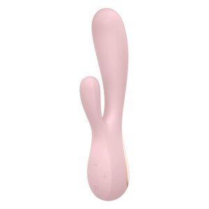 Смарт вібратор-кролик Satisfyer Mono Flex Mauve, 2 мотори, керування через інтернет в Києві от компании Elektromax