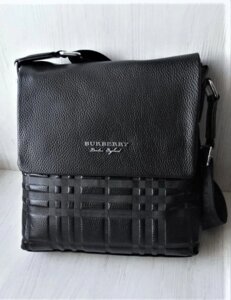 Чоловіча шкіряна сумка Burberry black