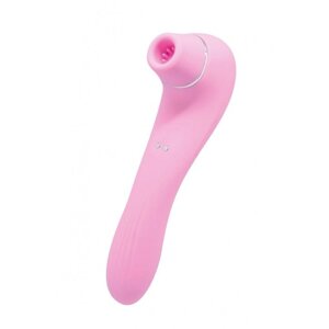 Вакуумний стимулятор з вібрацією Wooomy Smoooch Pink Clitoral Suction & Vibration, 10х2 режимів в Києві от компании Elektromax