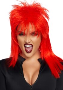 Перука рок-зірки Leg Avenue Unisex rockstar wig Red, унісекс, 53 см в Києві от компании Elektromax