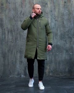 Чоловіча куртка зимова парка Asos хакі