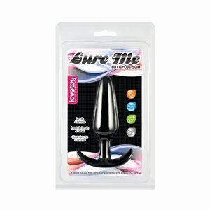 Анальна пробка чорна з рукояткою Lure Me Classic Anal Plug Small в Києві от компании Elektromax