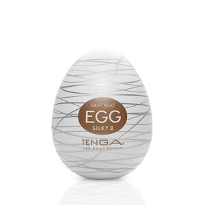 Мастурбатор-яйце Tenga Egg Silky II з рельєфом у вигляді павутини в Києві от компании Elektromax