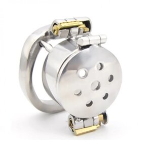 Пояс    Double Lock Flip Glans Cover Chastity Cage Standart в Києві от компании Elektromax