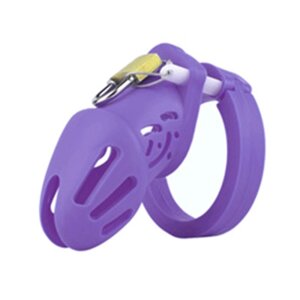 Пояс вірності для чоловіків Silicone Chastity Cage Purple Small в Києві от компании Elektromax