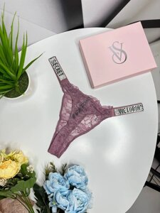 Жіночі мереживні стрінги Victoria's Secret темно-рожевий wu090 в Києві от компании Elektromax