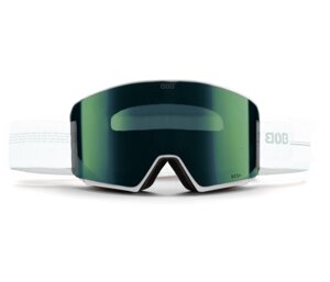 Маска гірськолижна BOB Life S3 White/Green Lens (GOG-023)