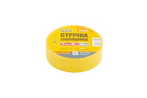 Стрічка ізоляційна Mastertool - 10 м жовта 10 шт.