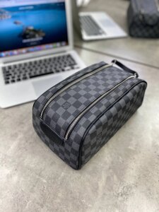 Несесер сірий Louis Vuitton Damier Graphite Dopp Kit c554