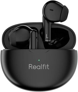 Безпровідні навушники Realfit F2 Pro, активне шумозаглушення, Bluetooth 5.3,з мікрофоном Чорний