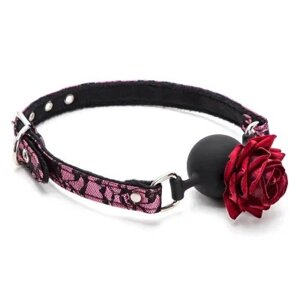 Силіконовий Roses Silicone Ball Mouth Gag Pink в Києві от компании Elektromax