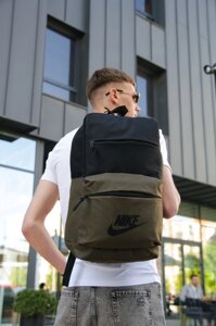 Рюкзак чорний / хакі big bag з логотипом Nike в Києві от компании Elektromax