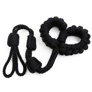 Чорний бондажний комплект з мотузки Rope Restraint Series в Києві от компании Elektromax