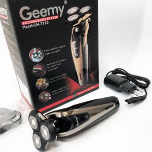 Електробритва Gemei GM-7720 - професійна, бездротова, потужна чоловіча бритва з головками, що плавають в Києві от компании Elektromax