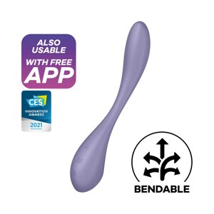 Універсальний вібратор Satisfyer G-Spot Flex 5+ Lilac в Києві от компании Elektromax