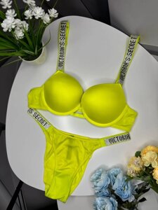 Комплект жіночий Victoria’s Secret Rhinestone Yellow kk050 в Києві от компании Elektromax