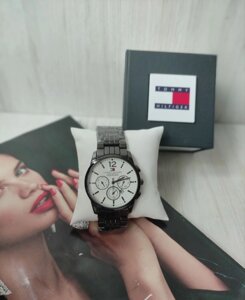 Чоловічий годинник Tommy Hilfiger black&silver