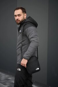 Комплект чоловічий TNF: куртка TNF чорно-сіра + штани TNF чорні. Барсетка TNF у подарунок! в Києві от компании Elektromax