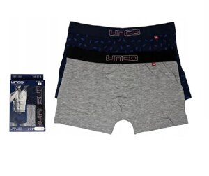 Труси-боксери чоловічі UNCO Underwear (2 шт.) Blue/Grey (1/2101-2-M)