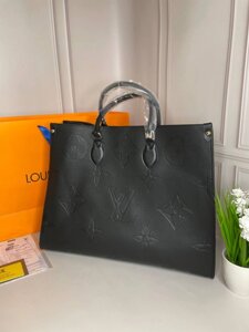 Сумка жіноча Louis Vuitton on the go gm чорна wb021