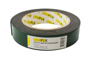 Скотч двосторонній Unifix - 25 мм x 5 м спінена 1 шт. в Києві от компании Elektromax