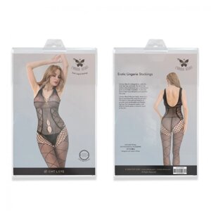 Жіночий комбінезон Erotic Lingerie Stockings Black в Києві от компании Elektromax