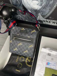 Сумка-мессенджер Gucci GG Supreme Tiger Gray s025 в Києві от компании Elektromax