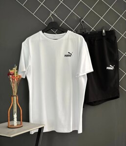 Шорти Puma білий лого + футболка Puma біла RD175/RD208 в Києві от компании Elektromax