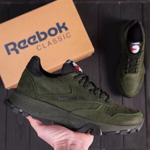 Шкіряні кросівки Reebok олива в Києві от компании Elektromax