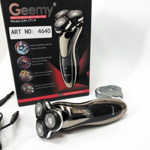 Електробритва Gemei GM-7719 Акумуляторна Електрична Бритва, Машинка для гоління триммер в Києві от компании Elektromax