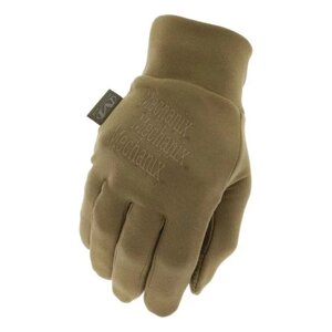 Рукавички тактичні зимові mechanix "coldwork base layer coyote gloves" койот