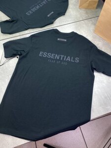 Футболка чорна Essentials Logo Print Black f598 в Києві от компании Elektromax