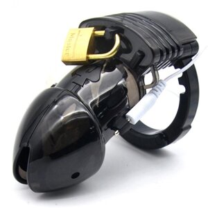 Чоловічий пояс вірності електро-секс Estim Male Chastity Cage чорний в Києві от компании Elektromax