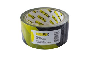 Стрічка сигнальна Unifix - 50 мм x 90 м жовто-чорна