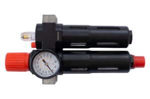 Редуктор тиску з фільтром і лубрикатором Intertool - 1/4" x 0,5-10 бар Storm в Києві от компании Elektromax